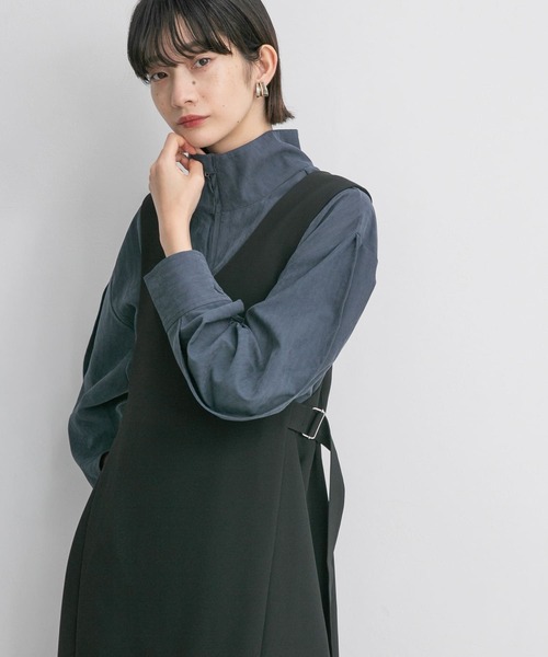 KBF(ケイビーエフ)の「2wayZIPプルオーバー(シャツ/ブラウス・レディース・ホワイト/グレー/アイボリー・ONE)」の18枚目の写真