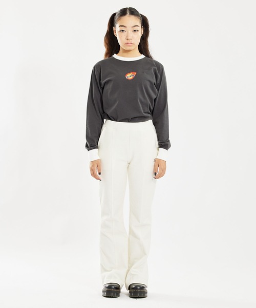 X-girl(エックスガール)の「TWILL SWEAT PANTS(スウェットパンツ・レディース・ブラック/ライトブルー/ホワイト・S/M)」の4枚目の写真