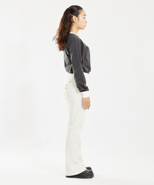 X-girl(エックスガール)の「TWILL SWEAT PANTS(スウェットパンツ・レディース・ブラック/ライトブルー/ホワイト・S/M)」の5枚目の写真