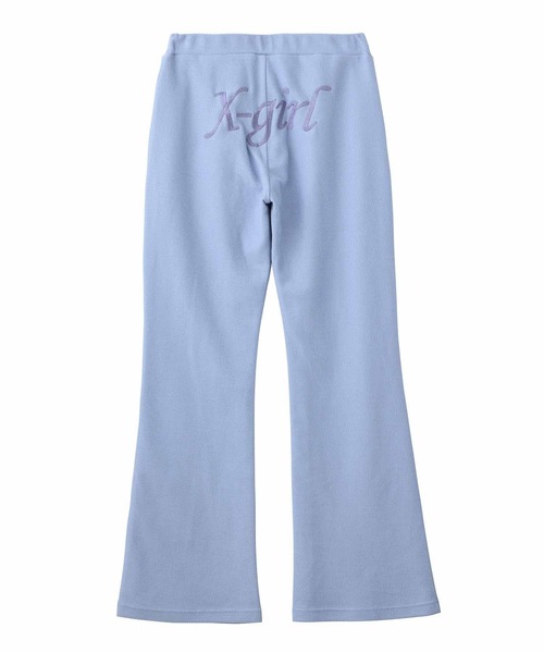 X-girl(エックスガール)の「TWILL SWEAT PANTS(スウェットパンツ・レディース・ブラック/ライトブルー/ホワイト・S/M)」の10枚目の写真