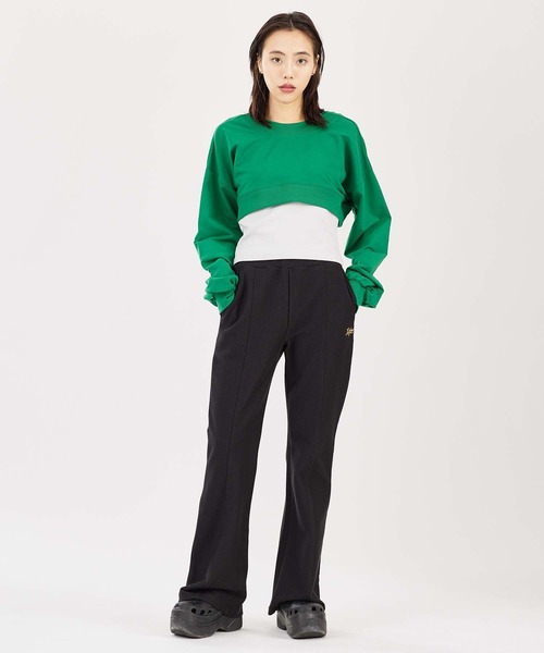 X-girl(エックスガール)の「TWILL SWEAT PANTS(スウェットパンツ・レディース・ブラック/ライトブルー/ホワイト・S/M)」の18枚目の写真