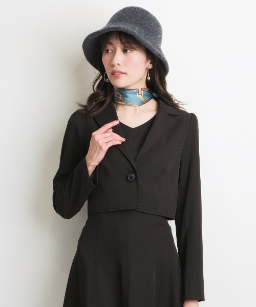 AND COUTURE（アンドクチュール）の「ショートジャケット＋ワンピース 