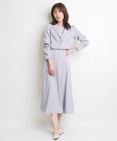 AND COUTURE（アンドクチュール）の「ショートジャケット＋ワンピース 