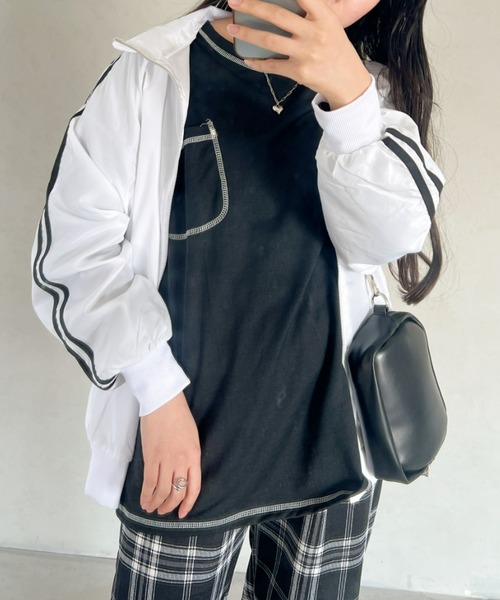 セール】【23S/S 春夏新作】サイドラインオーバーサイズブルゾン