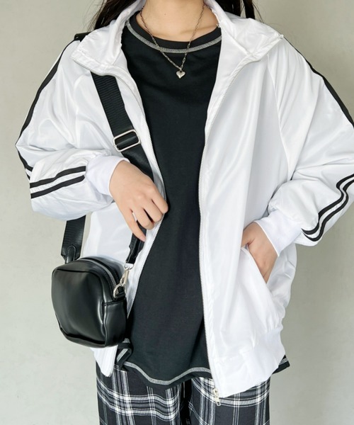 セール】【23S/S 春夏新作】サイドラインオーバーサイズブルゾン