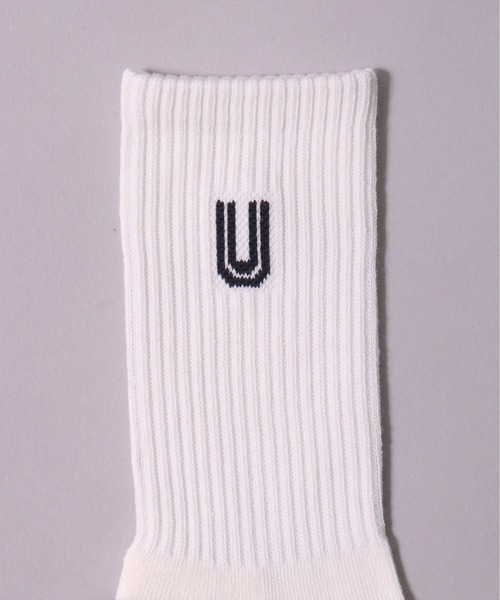 UNIVERSAL OVERALL(ユニバーサルオーバーオール)の「(LG)【UNIVERSAL OVERALL】【3足セット】サイド ロゴ クルー ソックス(ソックス/靴下・レディース・ホワイト系その他2/ホワイト系その他・25-27CM/23-25cm)」の8枚目の写真