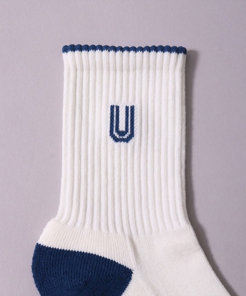 UNIVERSAL OVERALL(ユニバーサルオーバーオール)の「(LG)【UNIVERSAL OVERALL】【3足セット】サイド ロゴ クルー ソックス(ソックス/靴下・レディース・ホワイト系その他2/ホワイト系その他・25-27CM/23-25cm)」の15枚目の写真