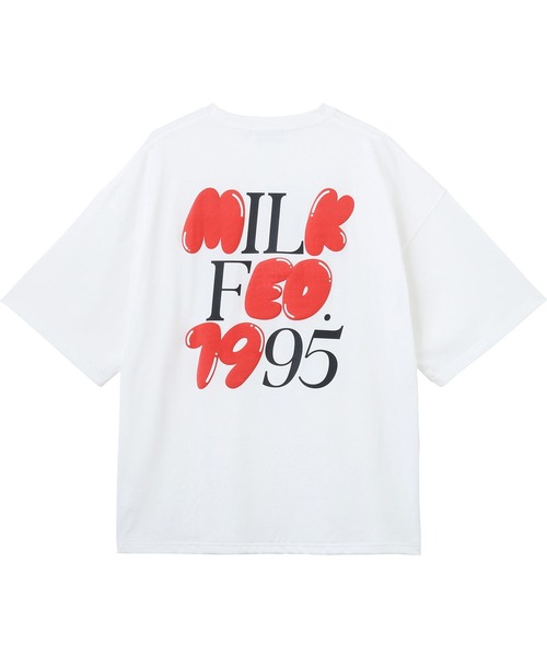 MILKFED.（ミルクフェド）の「FLUFFY LOGO TOP（Tシャツ/カットソー・レディース・ブラック/ホワイト/ライトパープル・ONE SIZE）」の5枚目の写真