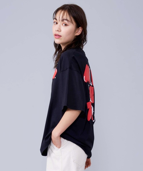 MILKFED.（ミルクフェド）の「FLUFFY LOGO TOP（Tシャツ/カットソー・レディース・ブラック/ホワイト/ライトパープル・ONE SIZE）」の14枚目の写真