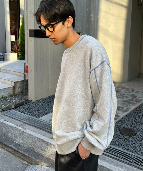 【チャオ】 セール】【UNISEX】スラックス見え/あったかワイドスウェットパンツ