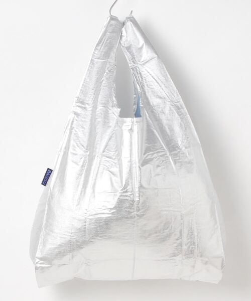 BAGGU（バグー）の「【BAGGU/バグゥ】STANDARD BAGGU メタリック（エコバッグ/サブバッグ・レディース・シルバー/ピンク・FREE）」の3枚目の写真
