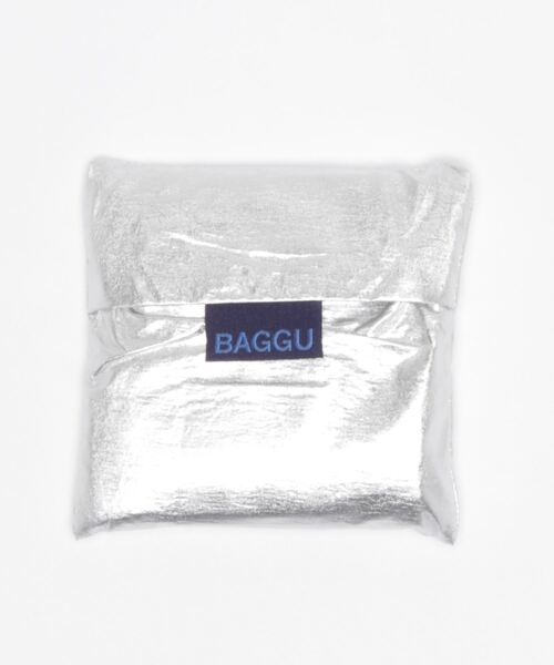 BAGGU（バグー）の「【BAGGU/バグゥ】STANDARD BAGGU メタリック（エコバッグ/サブバッグ・レディース・シルバー/ピンク・FREE）」の4枚目の写真