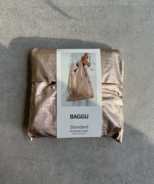 BAGGU（バグー）の「【BAGGU/バグゥ】STANDARD BAGGU メタリック（エコバッグ/サブバッグ・レディース・シルバー/ピンク・FREE）」の8枚目の写真