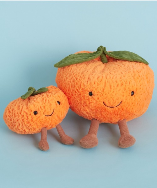 新品　ジェリーキャット　オレンジ　ぬいぐるみ　みかん　 S　Clementine Jellycat Sサイズ Amusable Clementine みかん オレンジ