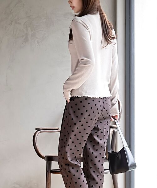 rps（アールピーエス）の「ボトルネックラメカットソー（Tシャツ/カットソー・レディース・ゴールド/ピンク/ブラック/シルバー/サックスブルー/ミント・フリー）」の10枚目の写真