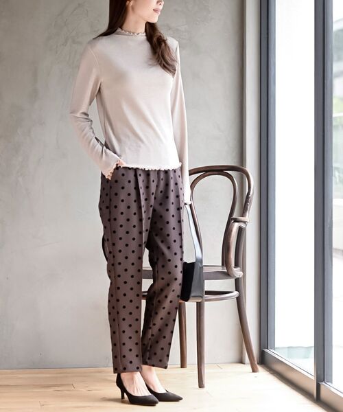 rps（アールピーエス）の「ボトルネックラメカットソー（Tシャツ/カットソー・レディース・ゴールド/ピンク/ブラック/シルバー/サックスブルー/ミント・フリー）」の12枚目の写真