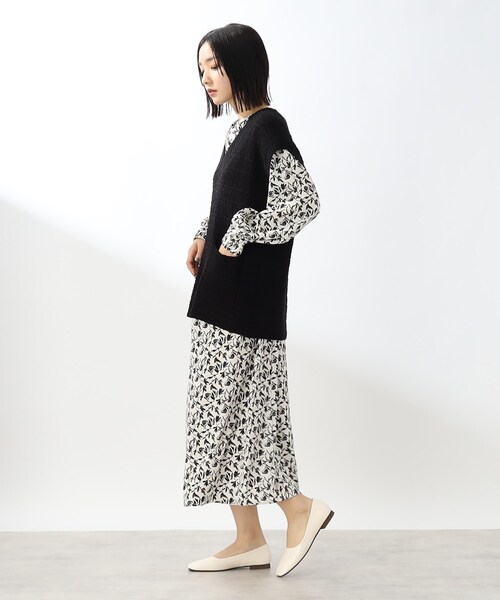 THE SHOP TK (ザ ショップ ティーケー )の「◆【洗える】ツイード風ニットベスト(ベスト・レディース・ブラック系3/ベージュ系その他7・99)」の13枚目の写真