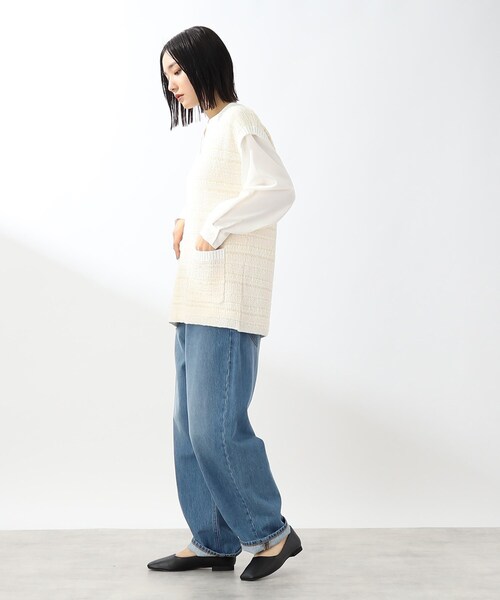 THE SHOP TK (ザ ショップ ティーケー )の「◆【洗える】ツイード風ニットベスト(ベスト・レディース・ブラック系3/ベージュ系その他7・99)」の19枚目の写真