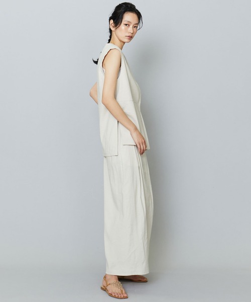 1er Arrondissement(プルミエアロンディスモン)の「ソフトリネンラップパンツ(その他パンツ・レディース・クリーム/ブラック・36/38)」の11枚目の写真