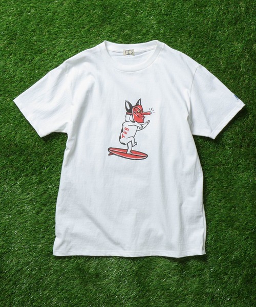 The Endless Summer（エンドレスサマー）の「TES LUCK-PUSHER T-SHIRT / Tシャツ（Tシャツ/カットソー・メンズ・サックスブルー/ベージュ/ホワイト・X-LARGE/MEDIUM/SMALL/LARGE）」の9枚目の写真