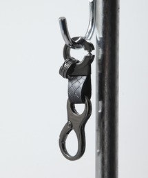 NILWAY | パイソン柄PUレザーカラビナキーホルダー(キーホルダー)