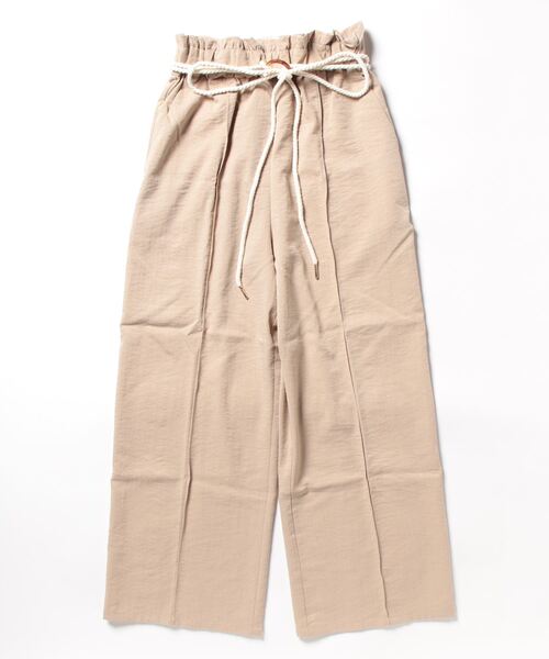 STYLEBLOCK(スタイルブロック)の「リネンタッチベルト付きリラックスパンツ(その他パンツ・レディース・ブラック/ベージュ/ミント/マスタード・M)」の6枚目の写真