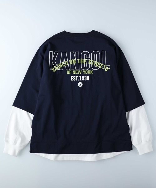KANGOL(カンゴール)の「【KANGOL】レイヤード長袖Tシャツ(Tシャツ/カットソー・レディース・ベージュ/ネイビー/パープル・M/L)」の14枚目の写真