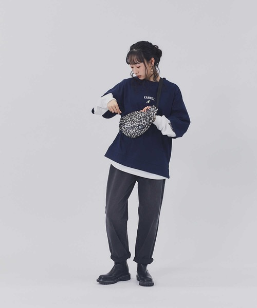 KANGOL(カンゴール)の「【KANGOL】レイヤード長袖Tシャツ(Tシャツ/カットソー・レディース・ベージュ/ネイビー/パープル・M/L)」の16枚目の写真