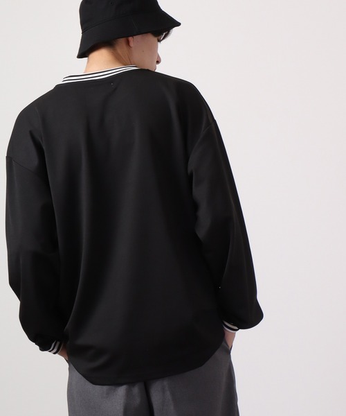 ATELANE(アテレーン)の「ATELANE ストレッチポンチリブラインロングスリーブTシャツ(Tシャツ/カットソー・メンズ・ブラック/ブルー/グレー・M/L)」の11枚目の写真