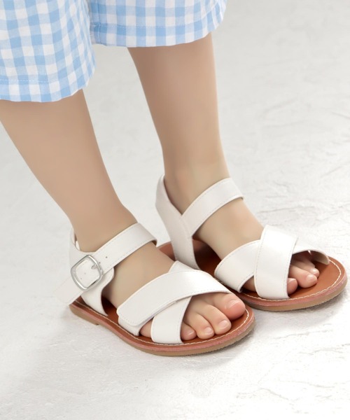 SOROTTO（ソロット）の「ぺたんこクロスサンダル（サンダル・キッズ・ブラック/アイボリー/キャメル・17.0cm/18.0cm/19.0cm/20.0cm/21.0cm）」の18枚目の写真