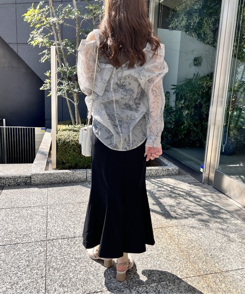 NOMAE（ノーマエ）の「シア―シャツレイヤードトップス（シャツ