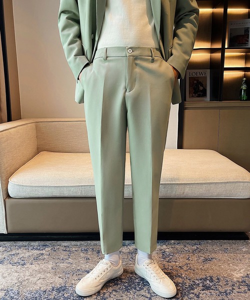 Cloudstyle（クラウドスタイル）の「【Cloudstyle】メンズカジュアルスーツ 軽量上下セット（スーツセット・メンズ・グレー/アイボリー/ブラック/ライトグリーン/ブラウン・SMALL/MEDIUM/LARGE/XX-LARGE/X-LARGE）」の8枚目の写真