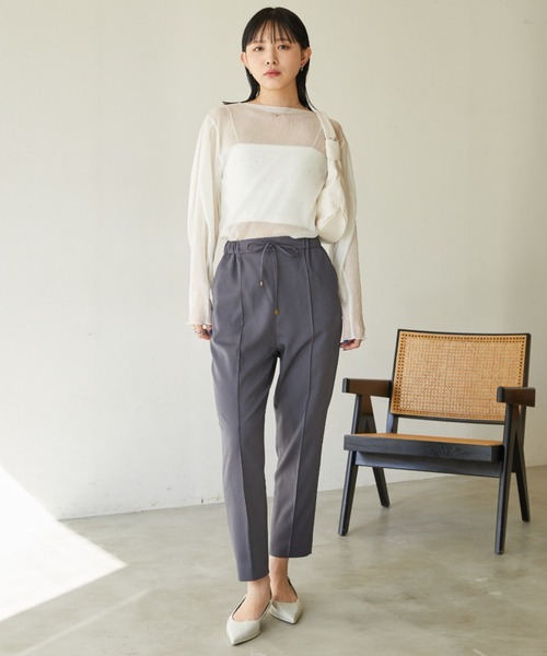 【セール】ドロスト付きテーパードパンツ（その他パンツ）｜Aunt Marie's（アントマリーズ）