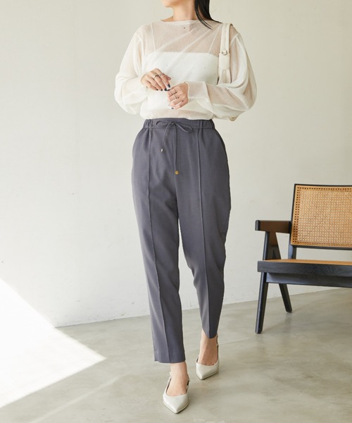 【セール】ドロスト付きテーパードパンツ（その他パンツ）｜Aunt Marie's（アントマリーズ）