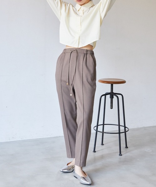 【セール】ドロスト付きテーパードパンツ（その他パンツ）｜Aunt Marie's（アントマリーズ）