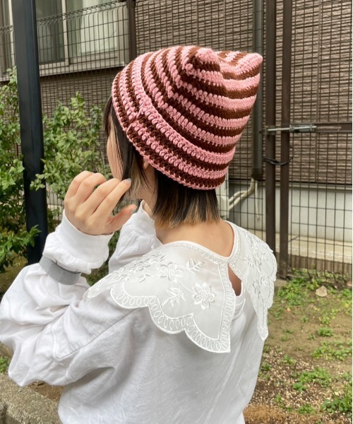 HIKA(ヒカ)の「【HIKA】猫耳ボーダーワッチCAP(ニットキャップ/ビーニー・レディース・グレー系その他/ブラウン系その他/グリーン系その他/ブラウン系その他2/グリーン系その他2/グリーン系その他3/ホワイト×ブラック/レッド系その他/グリーン系その他4/グリーン系その他5/グレー系その他2/ブラック/ホワイト/ブラック系その他・FREE)」の20枚目の写真