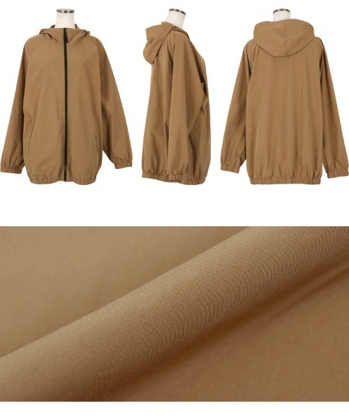 KOBE LETTUCE（コウベレタス）の「水陸両用 UVカットフルジップパーカー（パーカー・レディース・タン/オフホワイト/ブラック/ライトカーキ/ライトベージュ/ネイビー・FREE）」の12枚目の写真