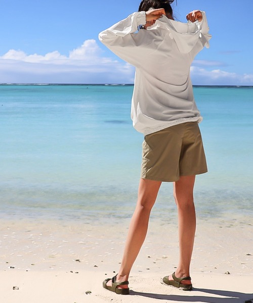 KOBE LETTUCE（コウベレタス）の「水陸両用 UVカットフルジップパーカー（パーカー・レディース・タン/オフホワイト/ブラック/ライトカーキ/ライトベージュ/ネイビー・FREE）」の13枚目の写真