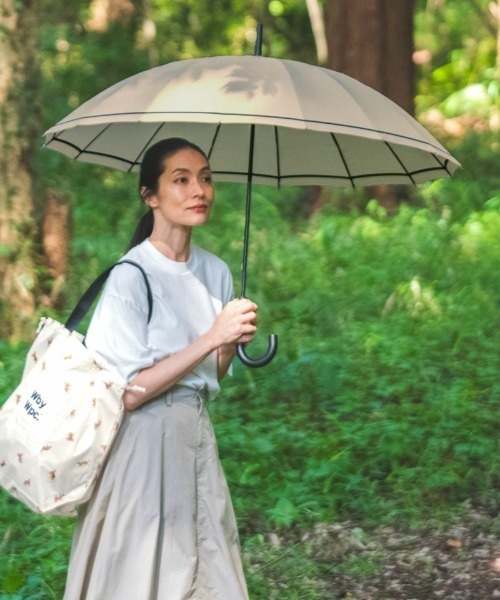 Wpc.（ダブリュピーシー）の「Wpc./ダブリュピーシー 長傘 UNISEX 16K アンブレラ UX02-078-001（長傘・メンズ・ベージュ/グレー/カーキ/ブラック/ブラック×グレー/チャコール・60cm）」の5枚目の写真