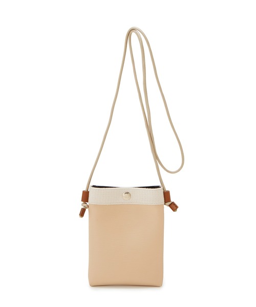 Breath TOPKAPI（ブレストプカピ）の「【VERY11月号掲載】【Breath TOPKAPI/ブレス トプカピ】 RIPPLE リプル スリム サコッシュ スマホショルダー（ショルダーバッグ・レディース・ライトカーキ/ブラック/クリーム/ベージュ系その他2/グレイッシュベージュ/オフホワイト/カーキブラウン/チャコールグレー/ベージュ系その他5/ライトベージュ/ピンク/アイボリー/ベージュ系その他・FREE）」の10枚目の写真