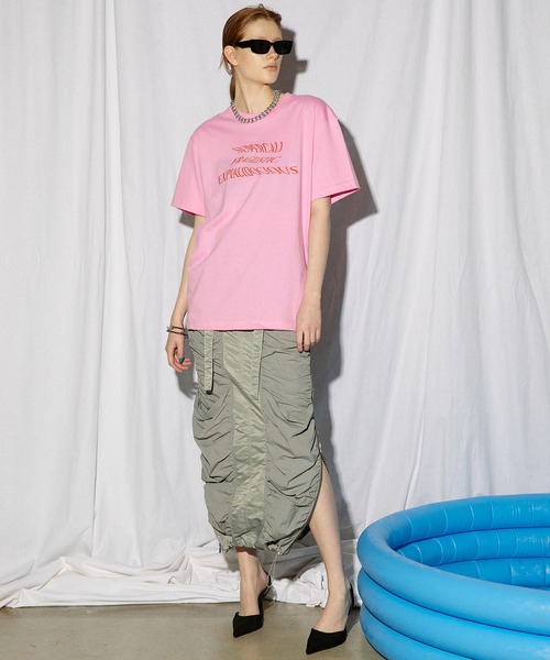 新作【PINK】★キラキラ 背中オシャレ LOGO Tee★ $_57.JPG?set_id=8800005007