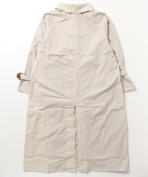 sandy（サンディー）の「【sandy】裏地がかわいいステンカラーコート（ステンカラーコート・レディース・ベージュ・FREE）」の2枚目の写真