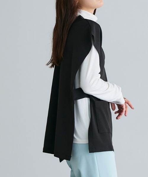 パシオーネ新品未使用★フレンチスリーブベスト★ブラック パシオーネ新品未使用☆フレンチスリーブベスト☆ブラック - メルカリ