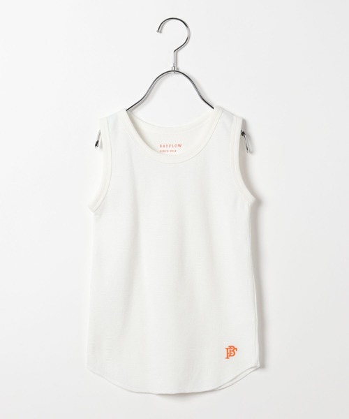 BAYFLOW（ベイフロー）の「ワッフルタンクトップ(KIDS)（タンクトップ・キッズ・ブルー/オフホワイト・130cm/120cm/140cm/110cm）」の9枚目の写真