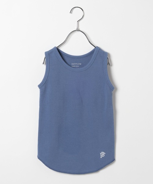 BAYFLOW（ベイフロー）の「ワッフルタンクトップ(KIDS)（タンクトップ・キッズ・ブルー/オフホワイト・130cm/120cm/140cm/110cm）」の11枚目の写真