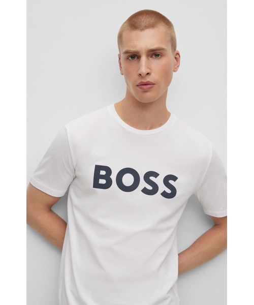 BOSS（ボス）の「ラバープリントBOSSロゴ コットンジャージー T