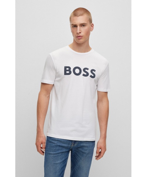 BOSS ORANGE バック グラフィック プリント ロゴ Tシャツ hbna50525208_271_100?wid=1980&