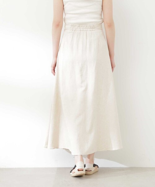N.（N. Natural Beauty Basic）（エヌエヌナチュラルビューティーベーシック）の「【S Size Line】◆麻混フレアスカート（スカート・レディース・ベージュ/ネイビー・SMALL/MEDIUM）」の22枚目の写真