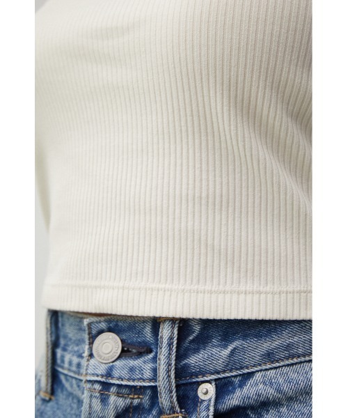 AZUL by moussy（アズールバイマウジー）の「A/B DOUBLE STRAP TUBE TOP/ダブルストラップチューブトップ（チューブトップ・レディース・アイボリー/ブラック・SMALL/MEDIUM）」の15枚目の写真