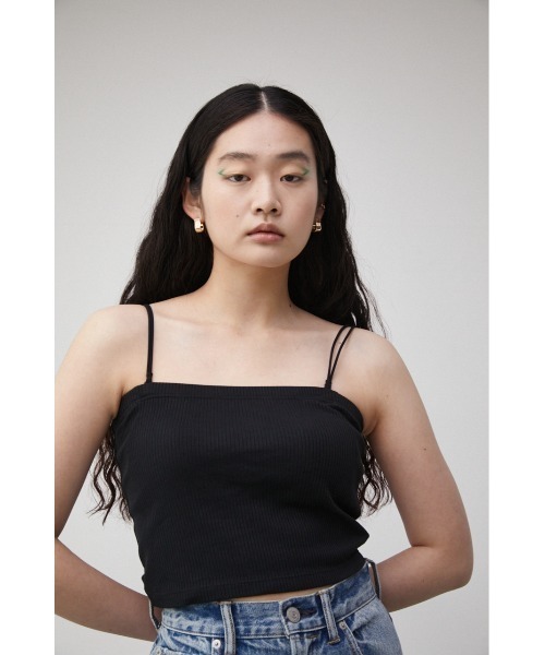 AZUL by moussy（アズールバイマウジー）の「A/B DOUBLE STRAP TUBE TOP/ダブルストラップチューブトップ（チューブトップ・レディース・アイボリー/ブラック・SMALL/MEDIUM）」の13枚目の写真